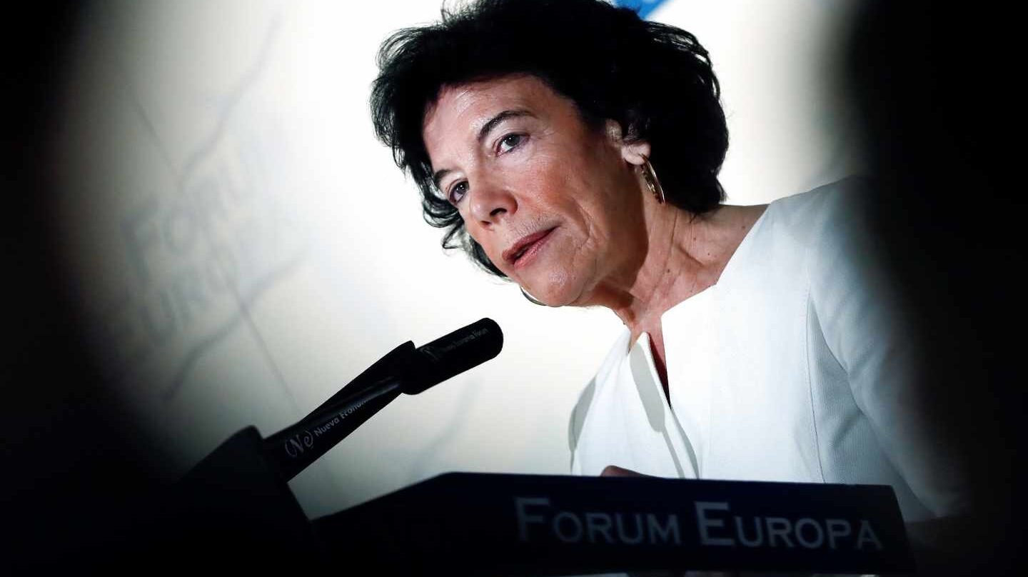 La ministra de Educación y Formación Profesional, Isabel Celaá