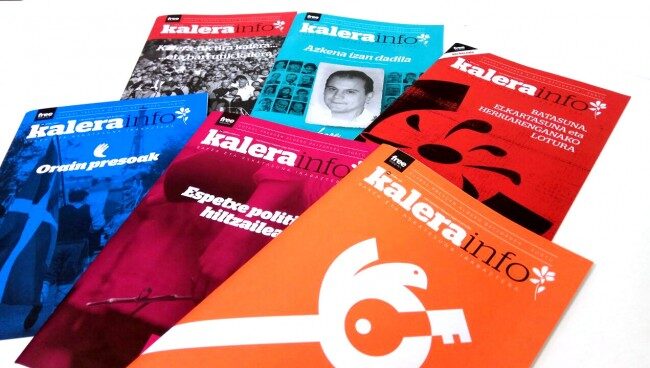 Imagen de los números de la revista 'Kalerainfo' editados hasta el momento.