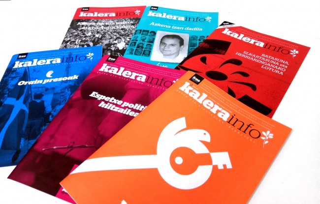 Imagen de los números de la revista 'Kalerainfo' editados hasta el momento.