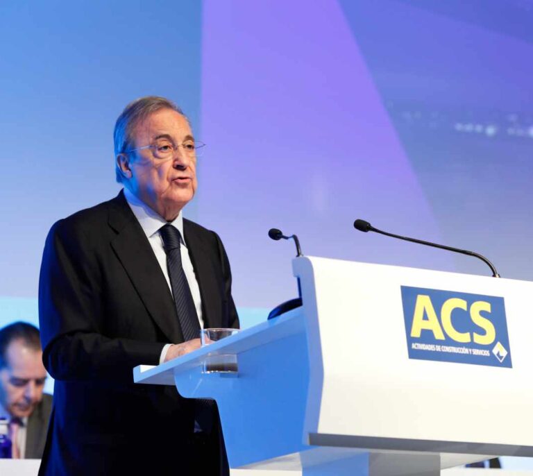 La escalada de ACS dispara el valor de las acciones de Florentino Pérez a 1.500 millones