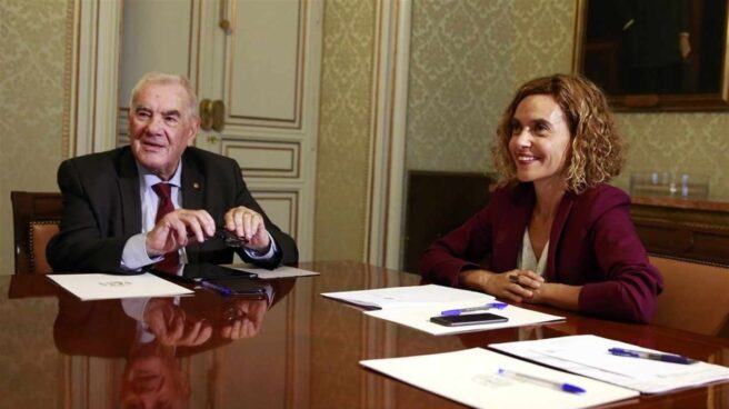 Meritxell Batet y Ernest Maragall