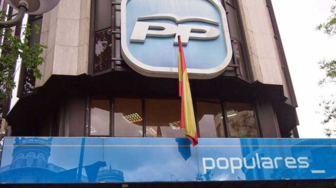 genova Fachada del cuartel general de los populares en la calle Génova de Madrid