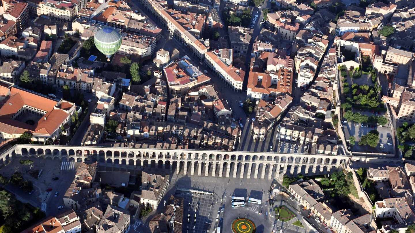 Segovia a vista de globo