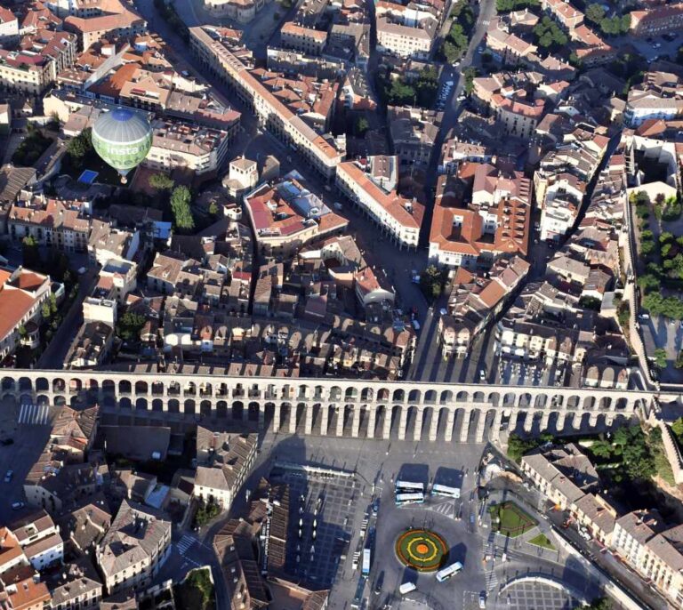 Segovia a vista de globo