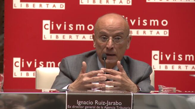 El ex director de la Agencia Tributaria, Ignacio Ruiz-Jarabo, en una conferencia del think tank Civismo.