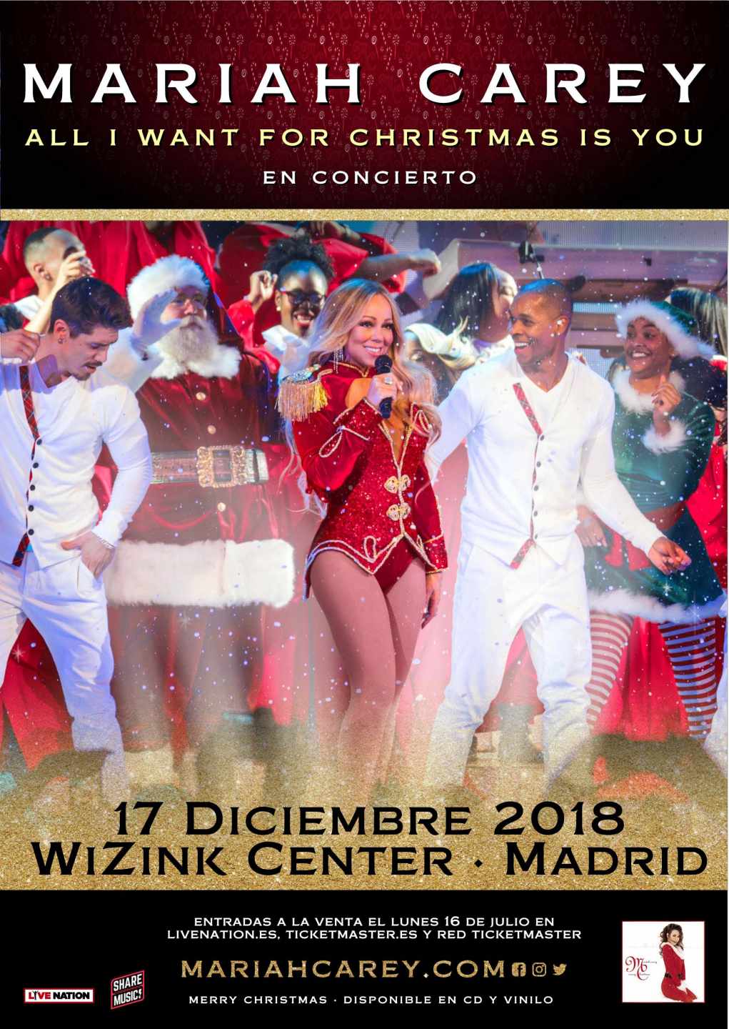 La Navidad en Madrid arrancará con Mariah Carey y su "All I want for Christmas is you"