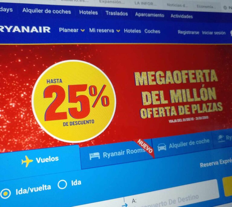 Ryanair combate el parón de ventas con rebajas de precios más agresivas tras la huelga