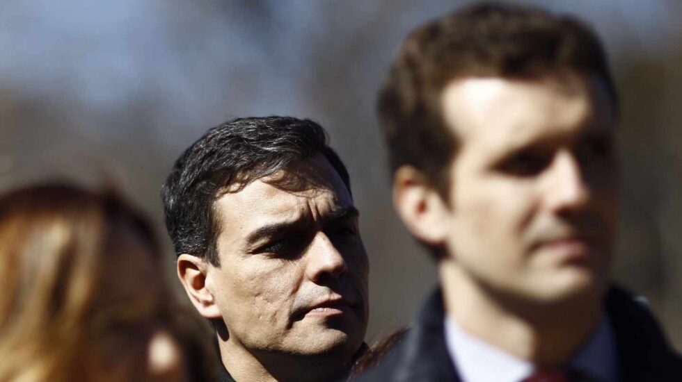 Pedro Sánchez y Pablo Casado.