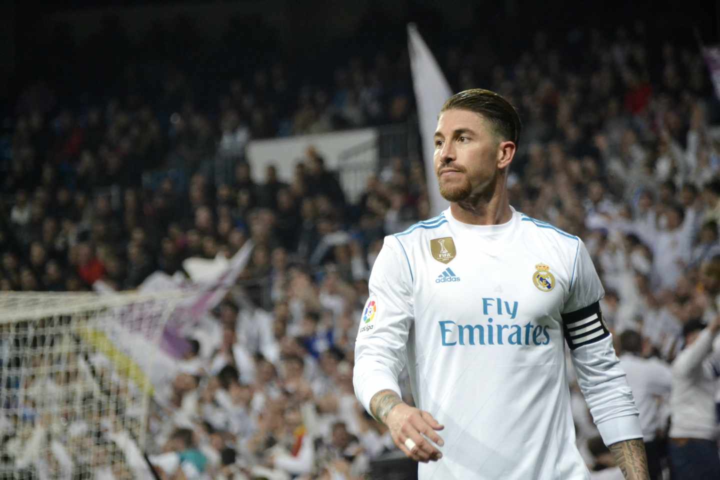 Sergio Ramos durante un partido.