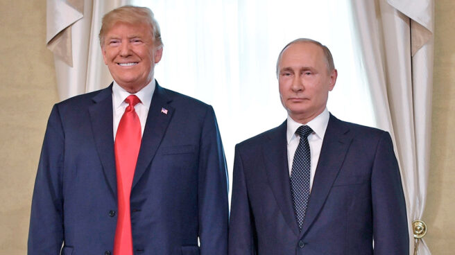Donald Trump y Vladimir Putin en Helsinki