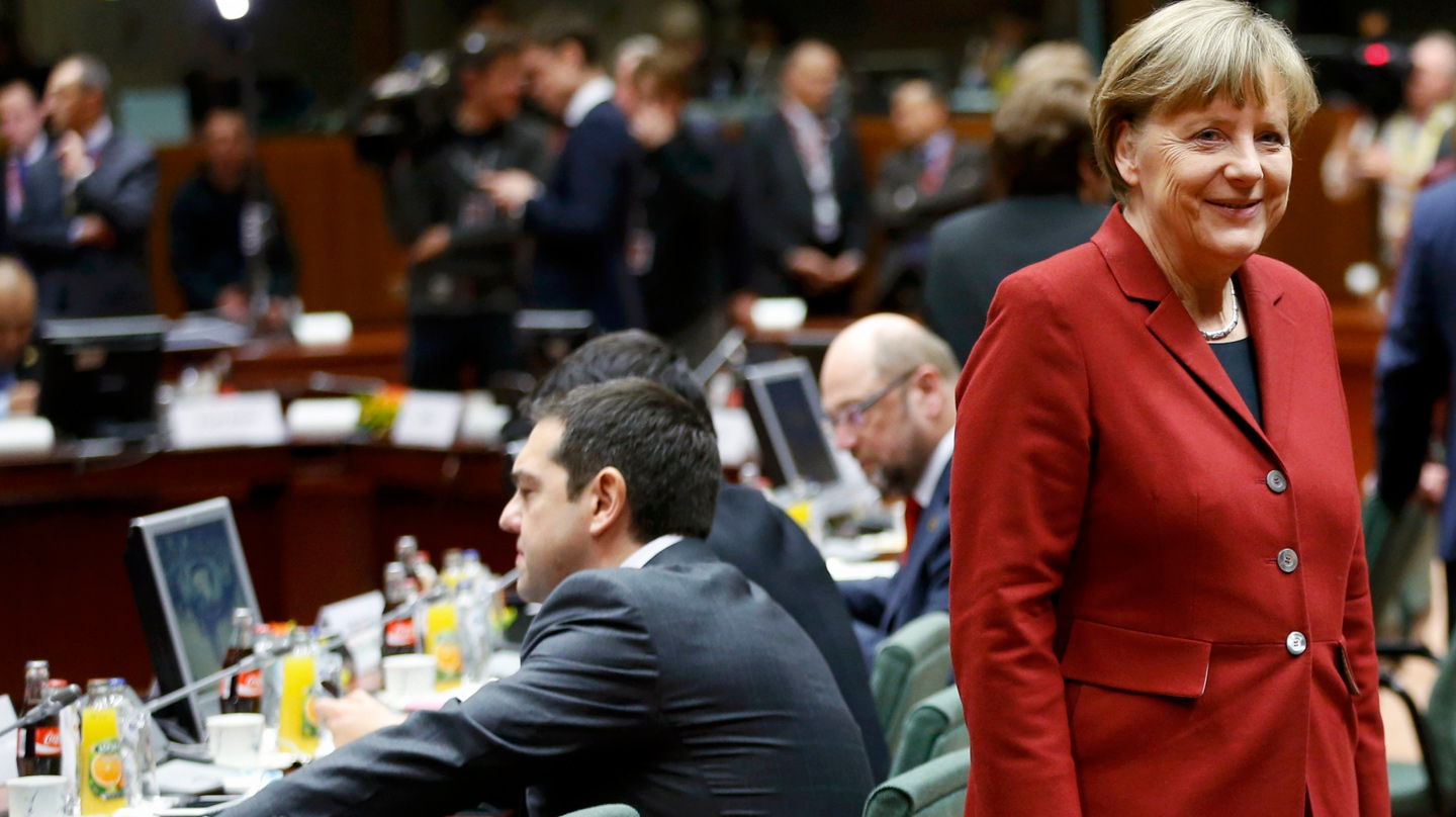 Tsipras y Merkel, en una cumbre.