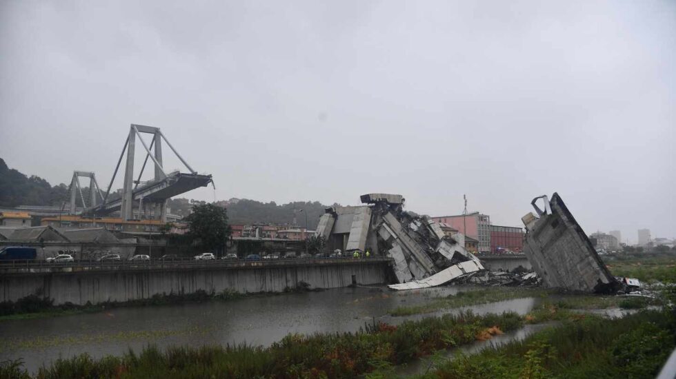 Se desploma el puente Morandi en Génova