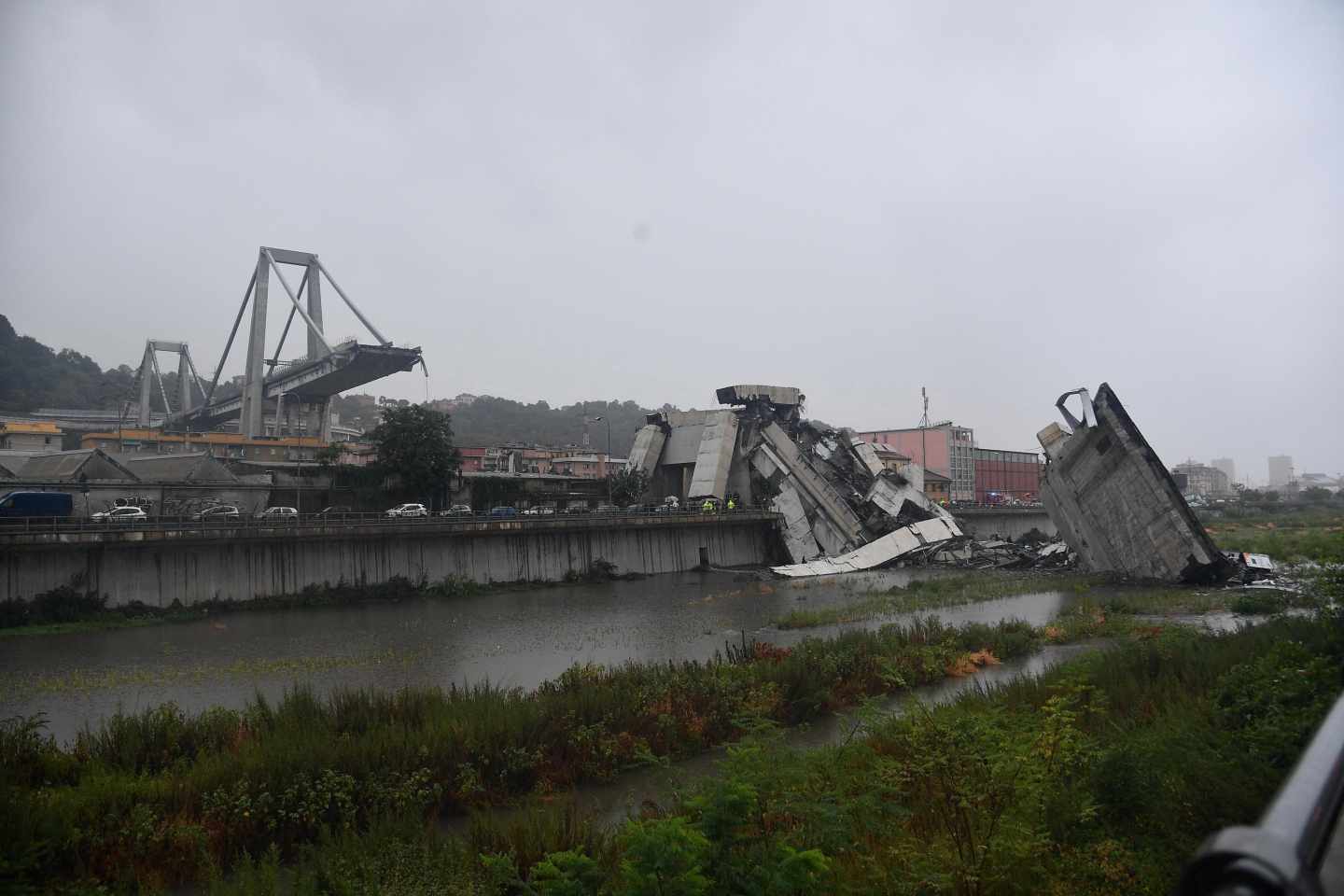 Se desploma el puente Morandi en Génova