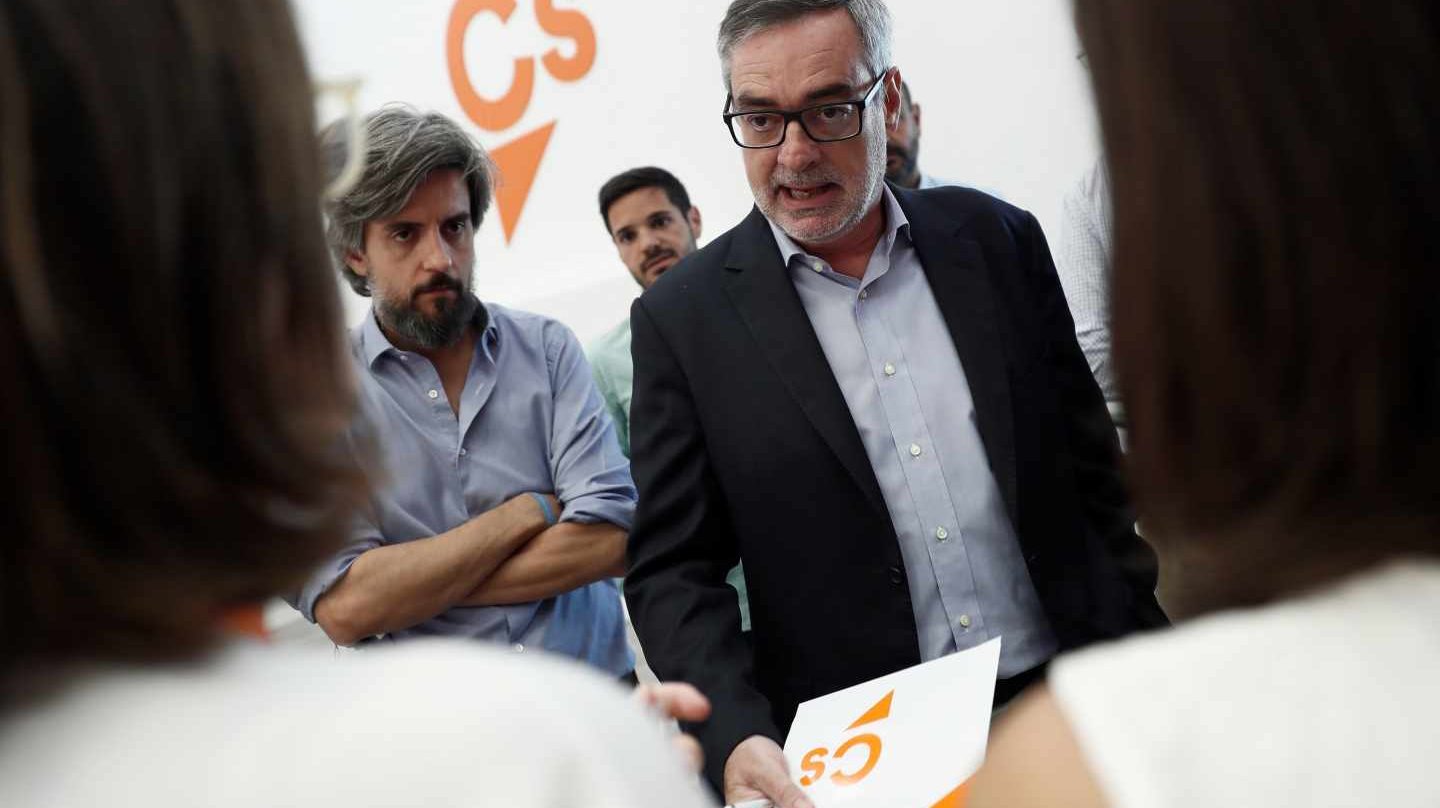 José Manuel Villegas, vicesecretario general de Ciudadanos, en la sede del partido.