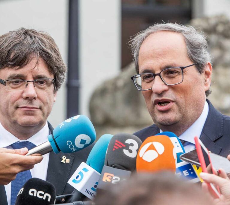 Torra y Puigdemont anuncian la presentación del Consejo de la República