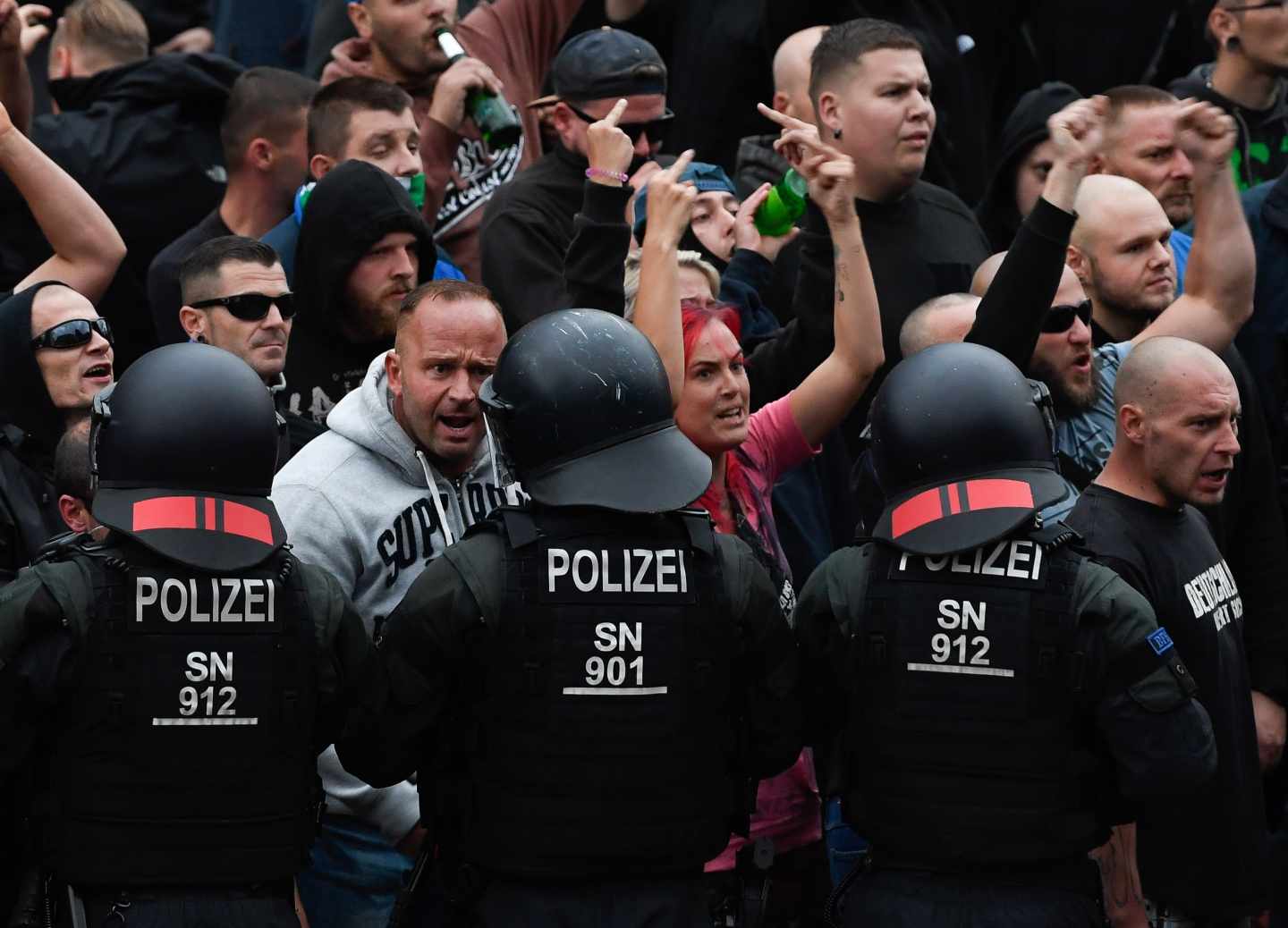 Ultraderechistas en Chemnitz