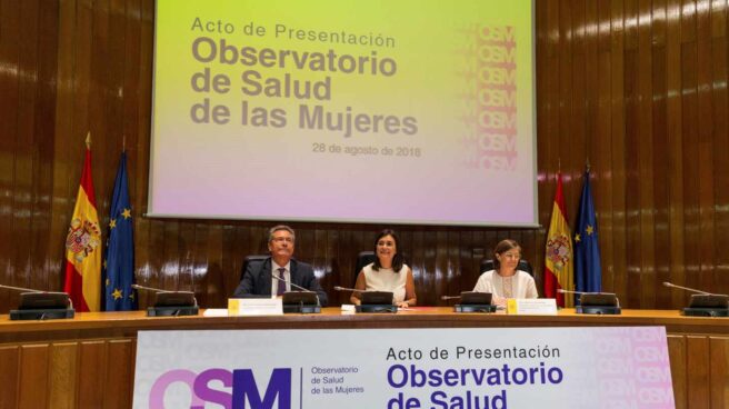 Carmen Montón en la presentación del Observatorio de Salud de las Mujeres