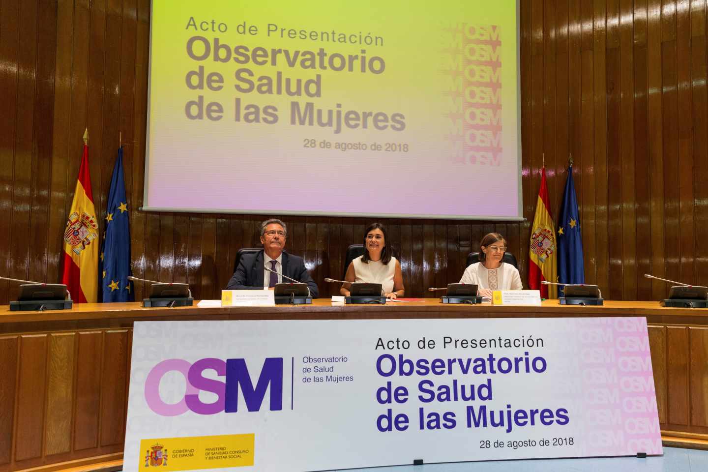 Carmen Montón en la presentación del Observatorio de Salud de las Mujeres