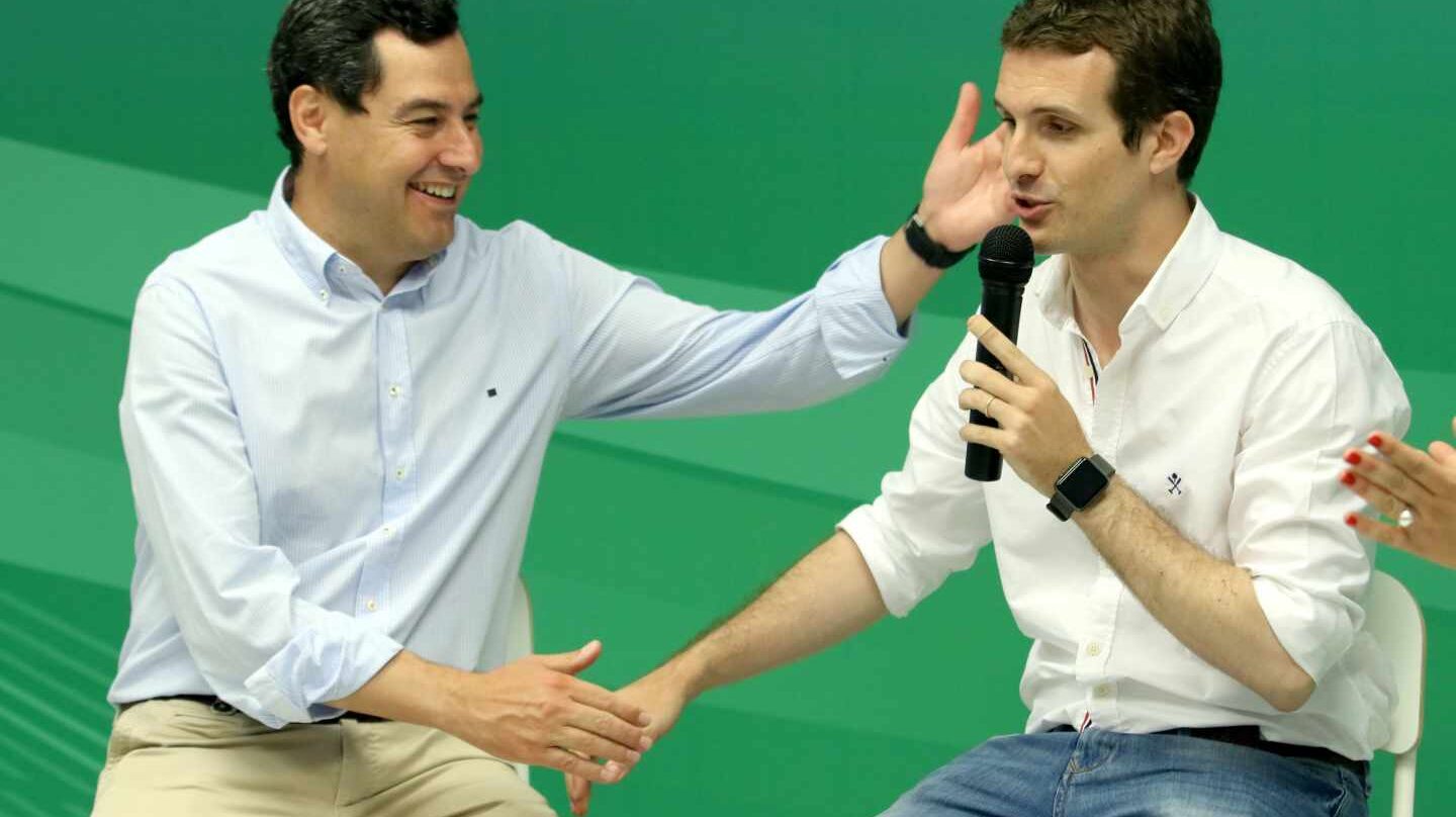 Juan Manuel Moreno y Pablo Casado