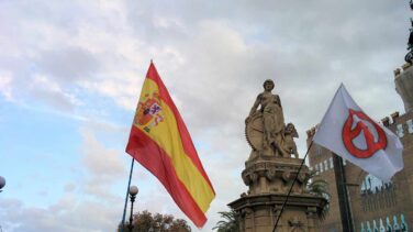 Golpean a un cámara de Telemadrid en la concentración de apoyo a la mujer agredida por quitar lazos