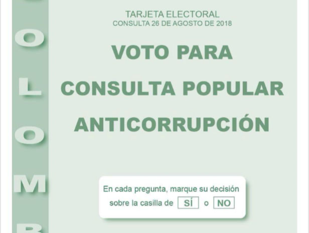 Tarjeta Anticorrupción Colombia