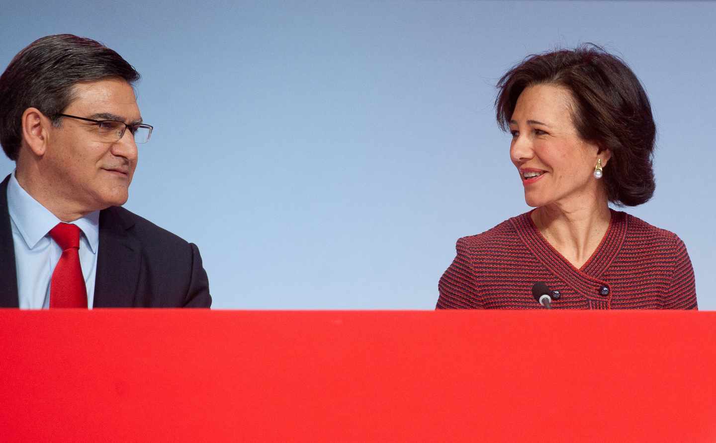 Ana Botín, presidenta de Santander, y José Antonio Álvarez, consejero delegado.