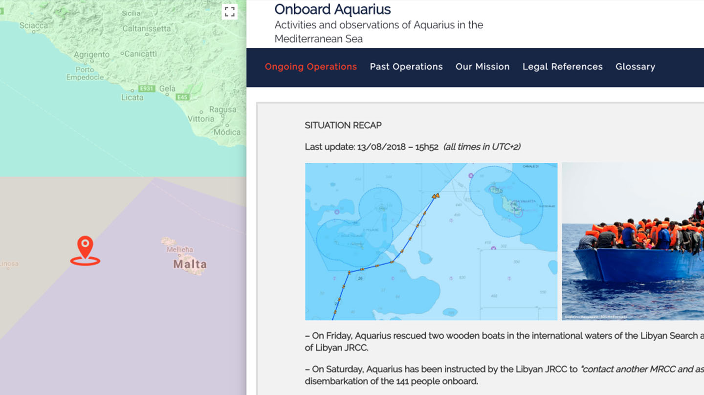 Localización del Aquarius