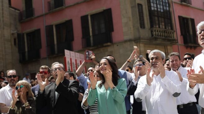 Inés Arrimadas, en una concentración de Cs.