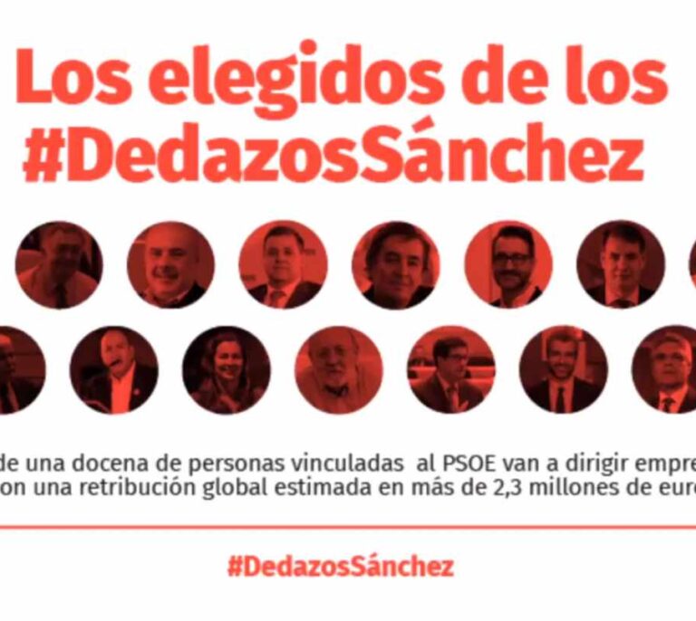 Ciudadanos lanza una campaña en redes enumerando los "dedazos" de Pedro Sánchez