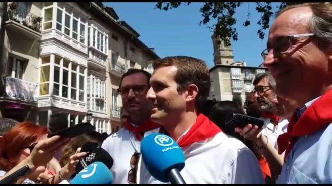 Pablo Casado junto a Alfonso Alonso, en Vitoria en una imagen de archivo.