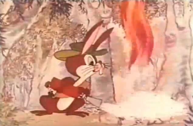 El conejo Fidel, en un anuncio del año 1962.