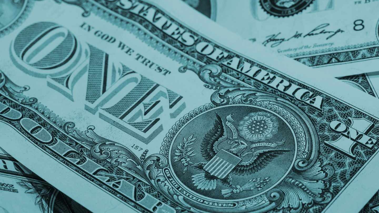 Billete de un dólar.