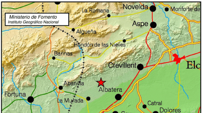 Seísmo en el sur de Alicante.