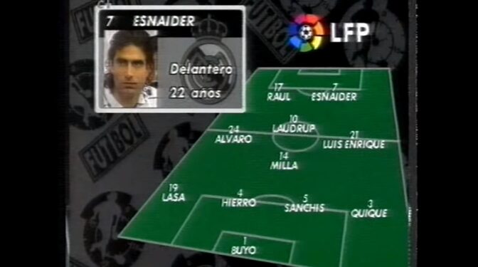 Juan Eduardo Esnáider, el '7' olvidado del Real Madrid