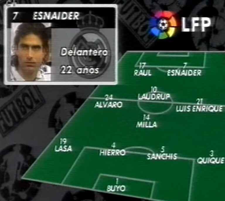 Juan Eduardo Esnáider, el '7' olvidado del Real Madrid