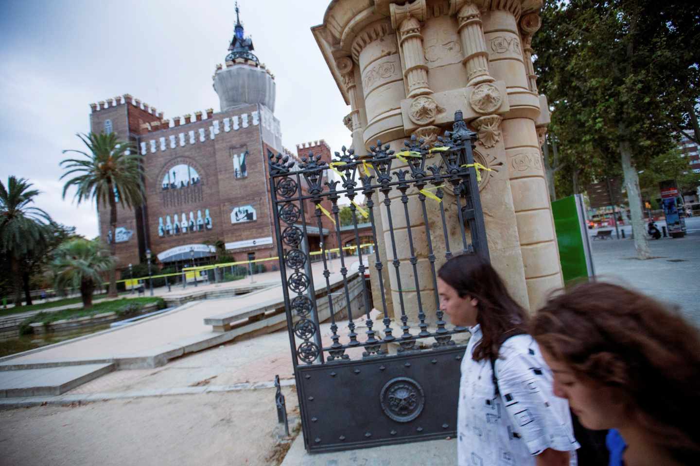 Paseo Pujades de Barcelona donde una mujer ha sido agredida cuando retiraba lazos amarillos.