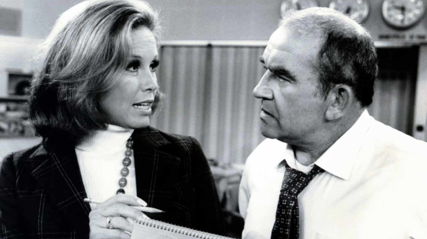 Mary Tyler Moore y Ed Asner, protagonista de Lou Grant