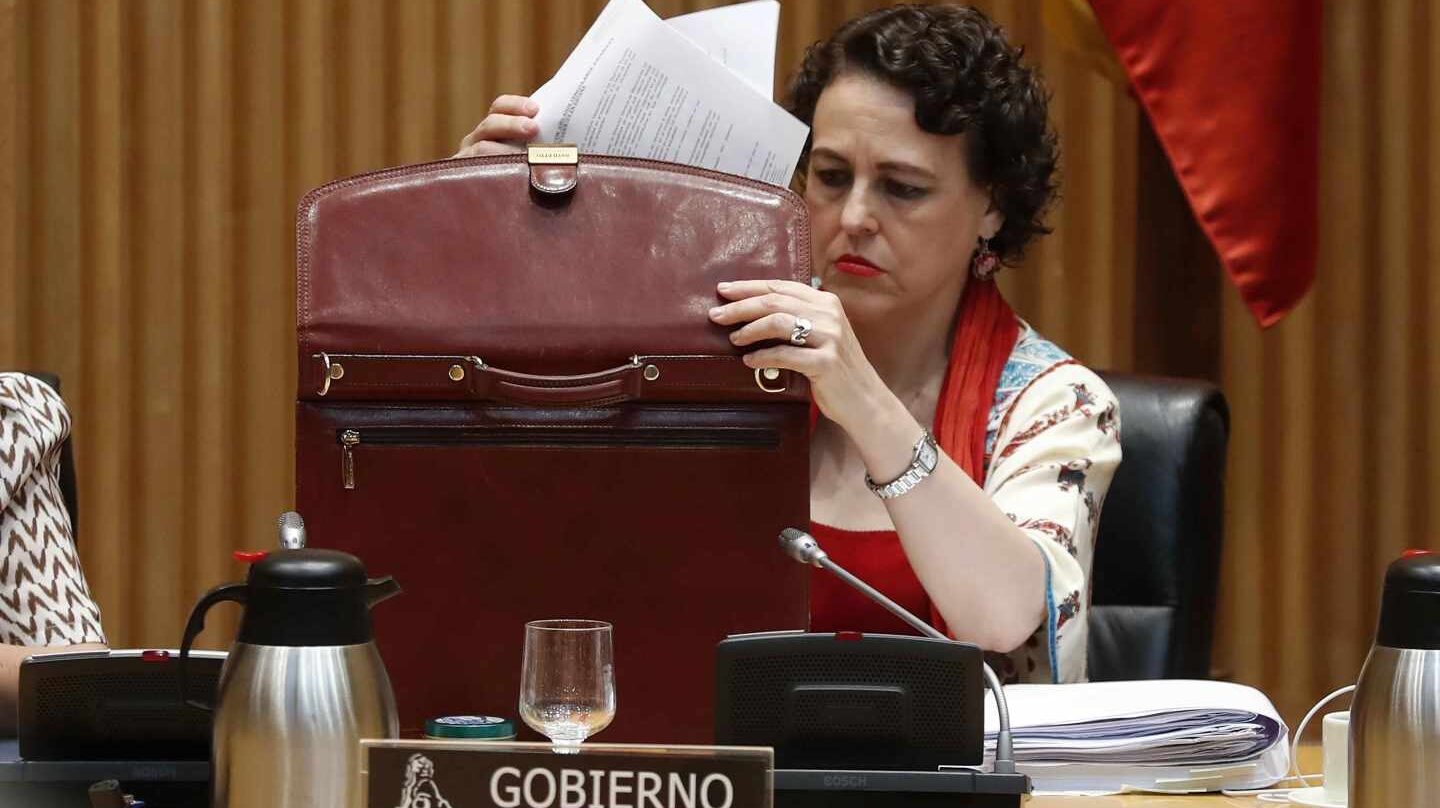 Magdalena Valerio, en el Congreso.