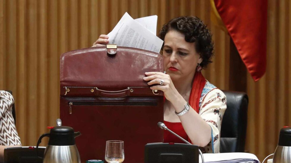 Magdalena Valerio, en el Congreso.