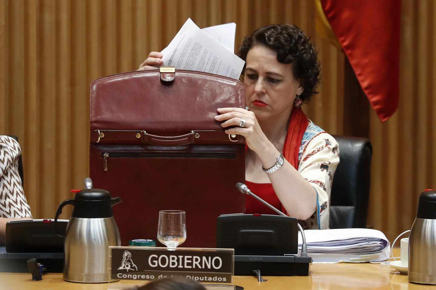 Magdalena Valerio, en el Congreso.