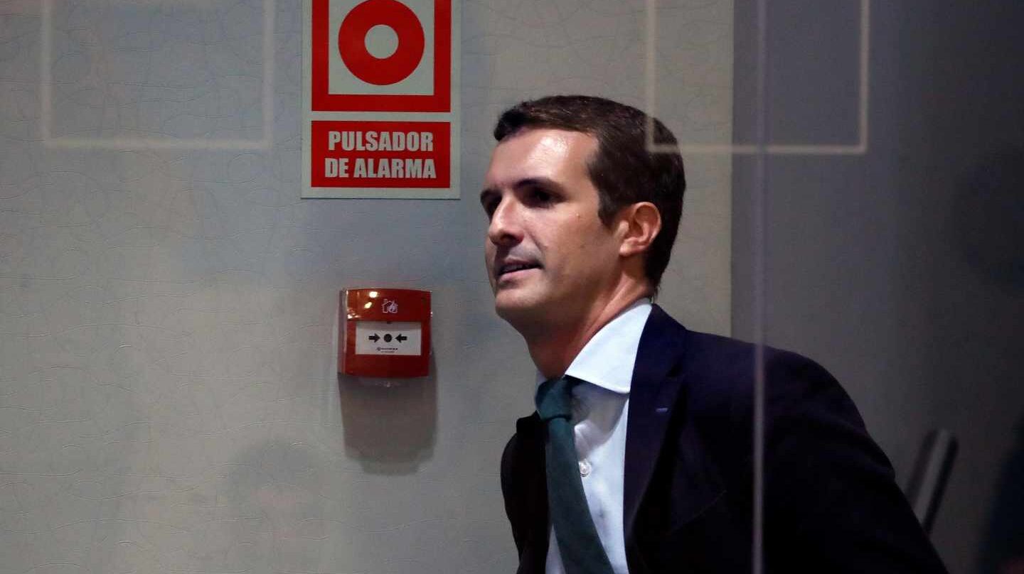 El presidente del PP, Pablo Casado