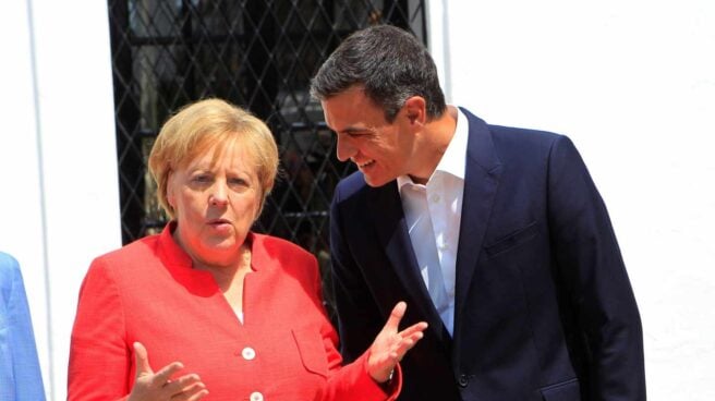 Pedro Sánchez y Angela Merkel, en Sanlúcar de Barrameda.