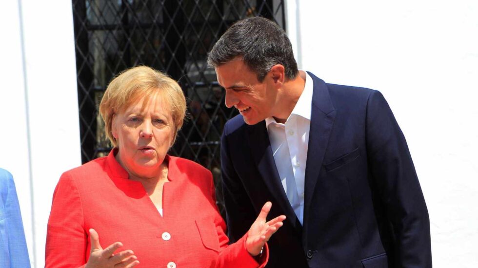 Pedro Sánchez y Angela Merkel, en Sanlúcar de Barrameda.