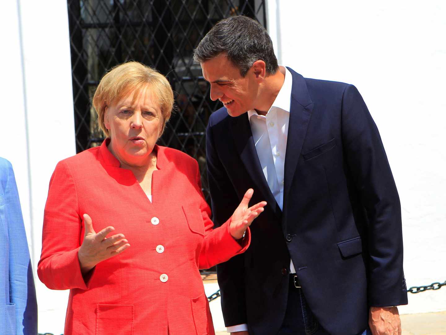 Pedro Sánchez y Angela Merkel, en Sanlúcar de Barrameda.