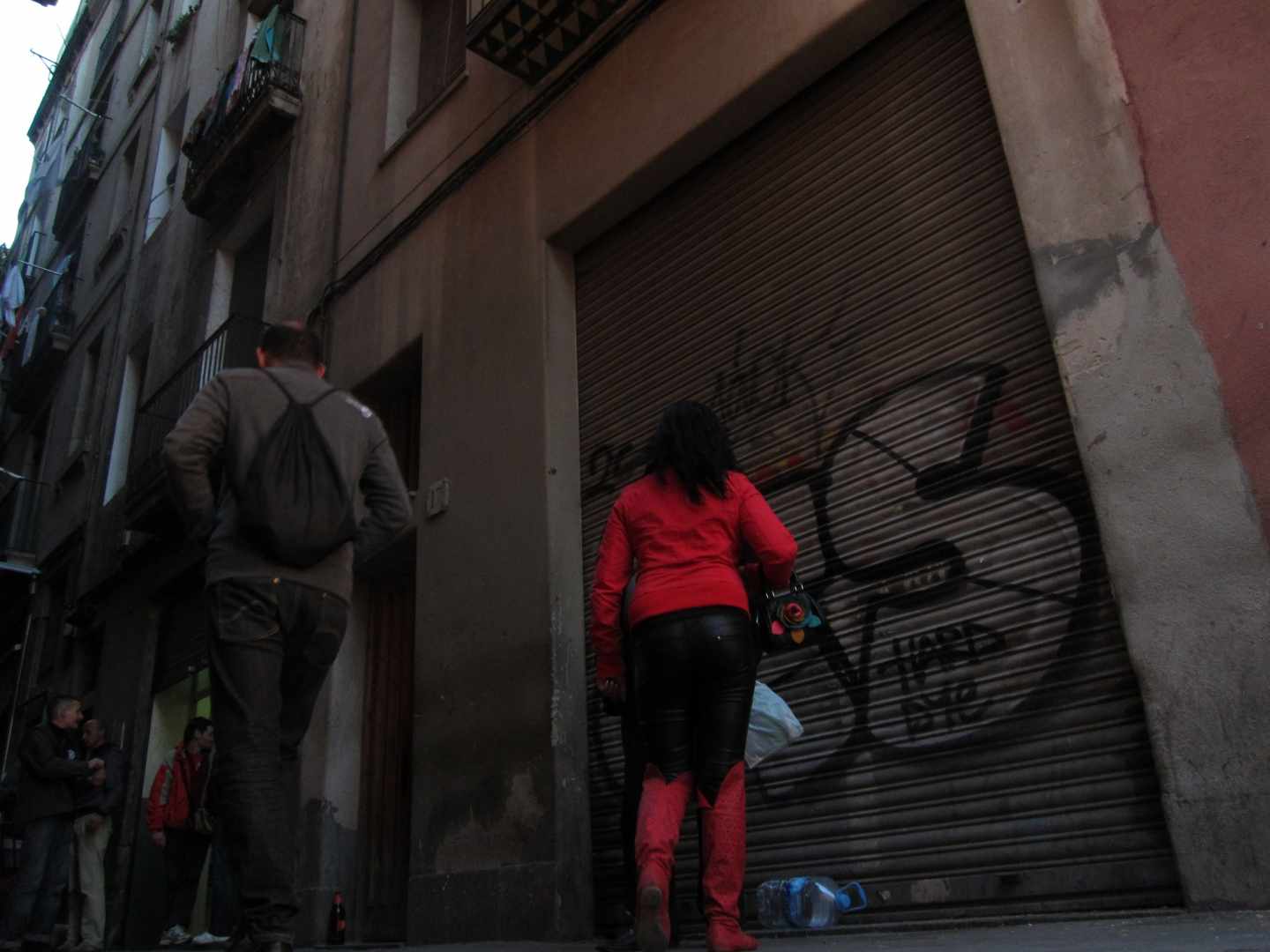 Una prostituta en Barcelona.