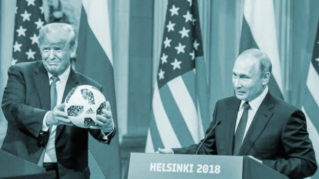 putin trump Trump y Putin, en su reunión de Helsinki.