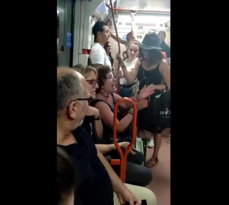La reacción de los pasajeros del Metro de Madrid a los comentarios racistas de una usuaria