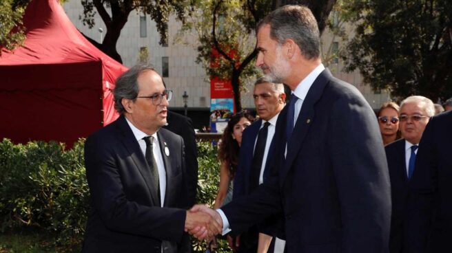 Quim Torra y el Rey Felipe VI.