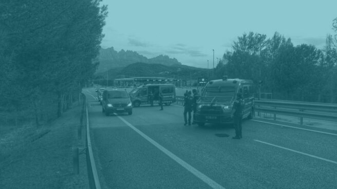 vigilancia Cordón policial entre Barcelona y Cambrils.