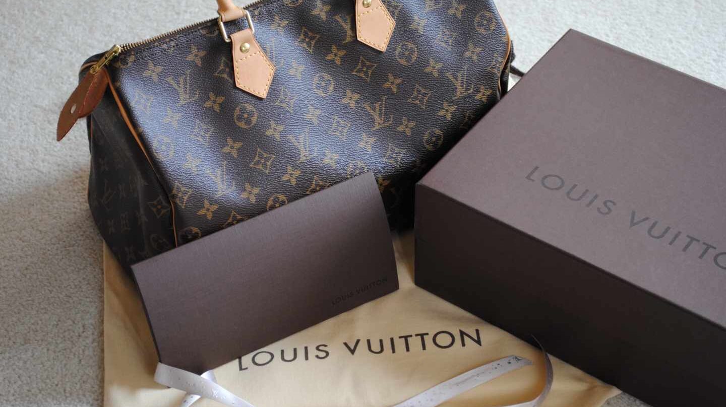 Productos de la marca de lujo Louis Vuitton.